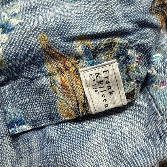 Frank and Eileen NWT Never worn Rosie short  sleeve 100% Linen button front XS - Picture 9 of 10